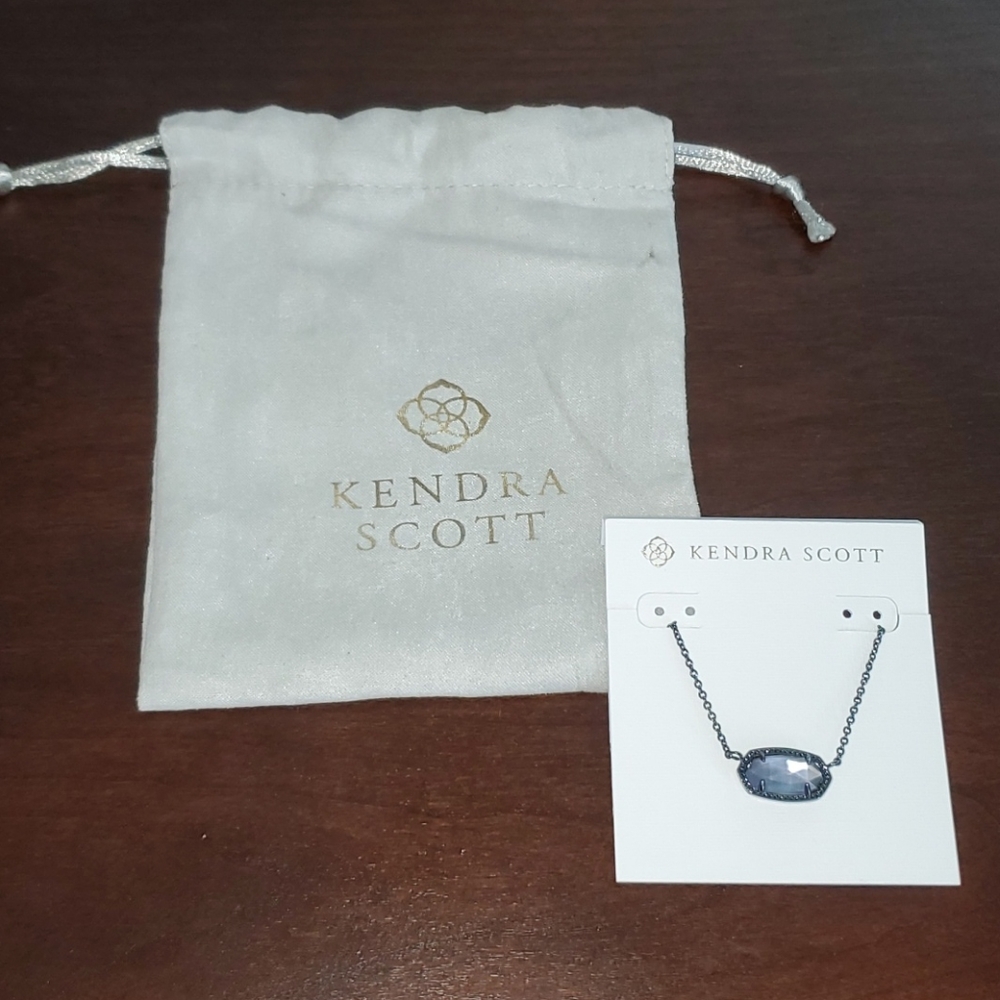 Kendra Scott Elisa Short Necklace Gray Illusion